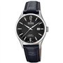 Festina Montre pour Homme F20007/4 Swiss Made Boîtier en Acier Inoxydable Gris Bracelet en Cuir Noir
