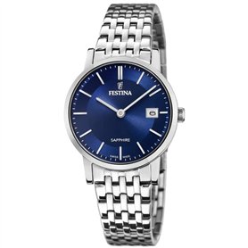 Festina Montre pour Femme F20019/2 Swiss Made Boîtier en Acier Inoxydable Gris Bracelet en Acier Inoxydable Gris