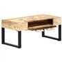 vidaXL - vidaXL Couchtisch Kassettenstil 100×52×45 cm Massivholz Mango