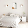 vidaXL Comodini 2 pz Bianco Lucido 40x40x50 cm in Truciolato