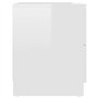 vidaXL Comodini 2 pz Bianco Lucido 40x40x50 cm in Truciolato