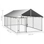 Bussandri Exclusive - chenil extérieur pour chien avec toit 400x200x150 cm
