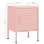 vidaXL 2X Tables de Chevet Tables de Nuit Armoires de Chevet Armoires de Lit Chambre à Coucher Maison Intérieur Rose 35x35x51 cm
