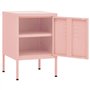 vidaXL 2X Tables de Chevet Tables de Nuit Armoires de Chevet Armoires de Lit Chambre à Coucher Maison Intérieur Rose 35x35x51 cm