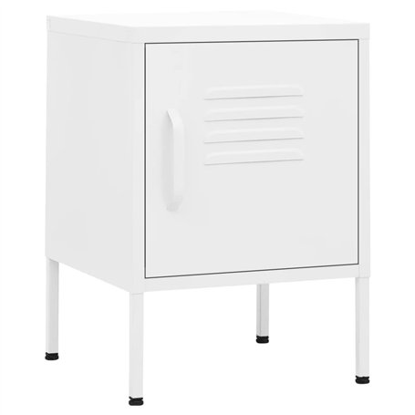 vidaXL 2X Tables de Chevet Tables de Nuit Armoires de Chevet Armoires de Lit Chambre à Coucher Maison Intérieur Blanc 35x35x51 c