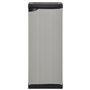 vidaXL Armoire de Rangement de Jardin 1 Étagère Armoire à Outils Meuble de Stockage Fournitures Ménagères Patio Extérieur Gris/N