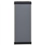 vidaXL Armoire de Rangement de Jardin 1 Étagère Armoire à Outils Meuble de Stockage Fournitures Ménagères Patio Extérieur Gris/N
