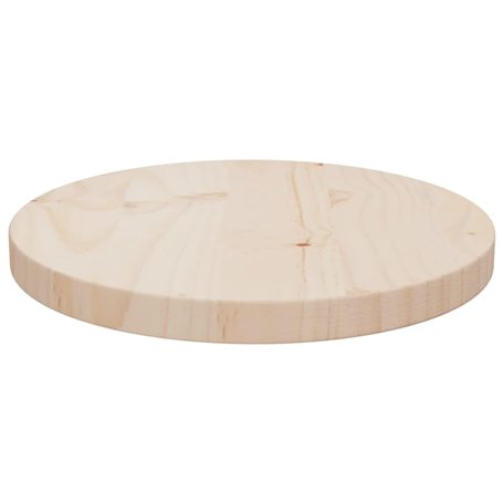 Bussandri Exclusive Plateau de table en pin massif Ø 30 x 2