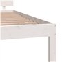 vidaXL Giroletto Bianco in Legno Massello di Pino 120x200 cm