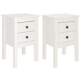 Bussandri Exclusive - Tables de chevet 2 pc 40x35x61