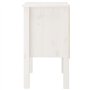 Bussandri Exclusive - Tables de chevet 2 pc 40x35x61,5 cm bois de pin massif blanc