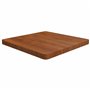 Dessus de table carré Marron foncé 60x60x4cm Bois chêne traité