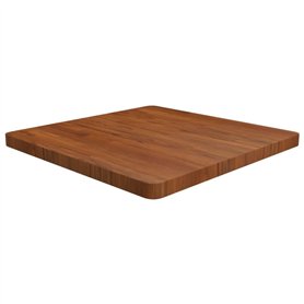 Dessus de table carré Marron foncé 70x70x4cm Bois chêne traité