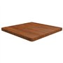 Dessus de table carré Marron foncé 70x70x4cm Bois chêne traité
