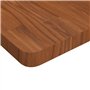 Dessus de table carré Marron foncé 70x70x4cm Bois chêne traité
