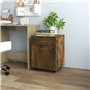 vidaXL Armadietto con Ruote Rovere Fumo 45x38x54 cm Legno Multistrato