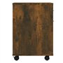 vidaXL Armadietto con Ruote Rovere Fumo 45x38x54 cm Legno Multistrato