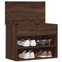 vidaXL Banc à Chaussures Armoire à Chaussures Meuble de Rangement Etagère de Rangement Couloir Chêne Marron 60x30x45 cm Bois d'I