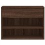 vidaXL Banc à Chaussures Armoire à Chaussures Meuble de Rangement Etagère de Rangement Couloir Chêne Marron 60x30x45 cm Bois d'I