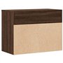 vidaXL Banc à Chaussures Armoire à Chaussures Meuble de Rangement Etagère de Rangement Couloir Chêne Marron 60x30x45 cm Bois d'I