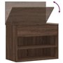 vidaXL Banc à Chaussures Armoire à Chaussures Meuble de Rangement Etagère de Rangement Couloir Chêne Marron 60x30x45 cm Bois d'I