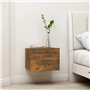 vidaXL 2X Tables de Chevet Tables de Nuit Armoires de Chevet Armoires de Lit Meubles de Chambre à Coucher Chêne Fumé 40x30x30 cm