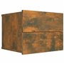 vidaXL 2X Tables de Chevet Tables de Nuit Armoires de Chevet Armoires de Lit Meubles de Chambre à Coucher Chêne Fumé 40x30x30 cm