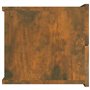 vidaXL 2X Tables de Chevet Tables de Nuit Armoires de Chevet Armoires de Lit Meubles de Chambre à Coucher Chêne Fumé 40x30x30 cm
