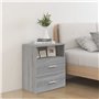 Comodino Grigio Sonoma 50x32x60 cm
