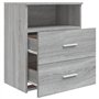 Comodino Grigio Sonoma 50x32x60 cm