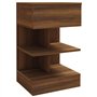 Tables de chevet 2pcs Chêne marron 40x35x65cm Bois d ingénierie