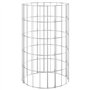 Lits surélevés circulaires en gabion 3 pièces en acier galvanisé Ø30 x 50 cm