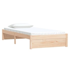 Cadre de lit Bois massif 90x200 cm