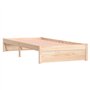 Cadre de lit Bois massif 90x200 cm