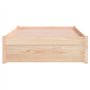 Cadre de lit Bois massif 90x200 cm
