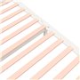 Cadre de lit sans matelas blanc bois massif 200x200 cm