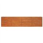 Jardinière surélevée rouillée en acier Corten 320 x 40 x 77 cm