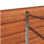 Jardinière surélevée rouillée en acier Corten 320 x 40 x 77 cm