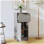 Buffet Gris béton 30x30x70 cm Bois d ingénierie