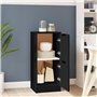 Revera Buffet noir 30 x 30 x 70 cm en bois multicouche