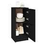 Revera Buffet noir 30 x 30 x 70 cm en bois multicouche