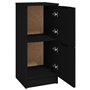 Revera Buffet noir 30 x 30 x 70 cm en bois multicouche