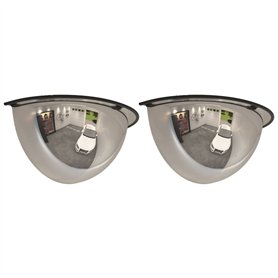 vidaXL Miroirs de Circulation en Demi-dôme 2 pcs Ø40 cm Acrylique