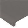 vidaXL Tête de lit 2 pièces en cuir synthétique Gris 72 x 5 x 78/88 cm