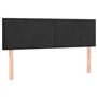 Têtes de lit 2 pcs Noir 72x5x78 88 cm Velours