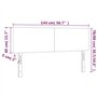 Têtes de lit 2 pcs Noir 72x5x78 88 cm Velours