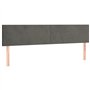 Têtes de lit 2 pcs Gris foncé 80x5x78 88 cm Velours
