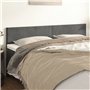 Têtes de lit 2 pcs Gris foncé 80x5x78 88 cm Velours