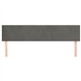 Têtes de lit 2 pcs Gris foncé 80x5x78 88 cm Velours