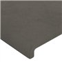 Têtes de lit 2 pcs Gris foncé 80x5x78 88 cm Velours